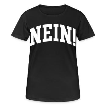 Non - T-shirt respirant Femme - noir - Devant - AI Model Female 172 light (172cm)