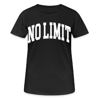 no limit - Women's Breathable T-Shirt - black - Front - AI Model Female 172 light (172cm)