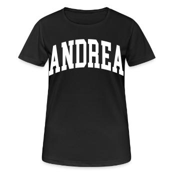 Andrea - T-shirt respirant Femme - noir - Devant - AI Model Female 172 light (172cm)