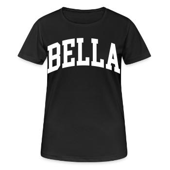 Bella - Frauen T-Shirt atmungsaktiv - Schwarz - Vorne - AI Model Female 172 light (172cm)