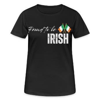 Irish pride, I love Ireland - Women's Breathable T-Shirt - black - Front - AI Model Female 172 light (172cm)