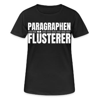 Avocat Avocat Juge Paragraphes Chuchoteur - T-shirt respirant Femme - noir - Devant - AI Model Female 172 light (172cm)