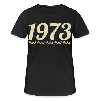 1973 - Women's Breathable T-Shirt - black - Front - AI Model Female 172 light (172cm)