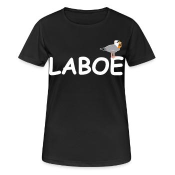 Laboe mer Baltique - T-shirt respirant Femme - noir - Devant - AI Model Female 172 light (172cm)