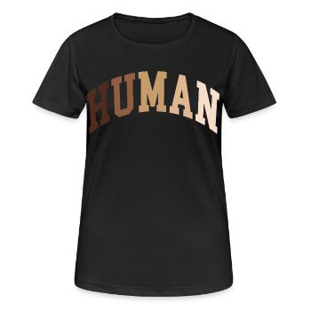 Humain Humain Africain - T-shirt respirant Femme - noir - Devant - AI Model Female 172 light (172cm)