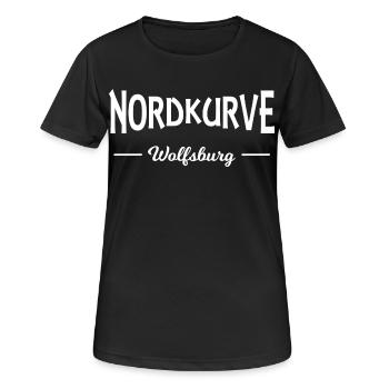Wolfsburg north curve - Women's Breathable T-Shirt - black - Front - AI Model Female 172 light (172cm)