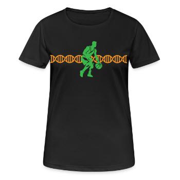 Basketball DNA DNA Streetball | Colors changeable - Women's Breathable T-Shirt - black - Front - AI Model Female 172 light (172cm)