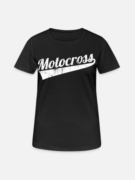 Motocross Retro - Women's Breathable T-Shirt - black