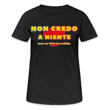 Incroyable - T-shirt respirant Femme - noir - Devant - AI Model Female 172 light (172cm)