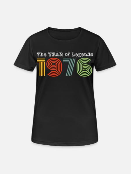 Millésime 1976 - T-shirt respirant Femme - noir