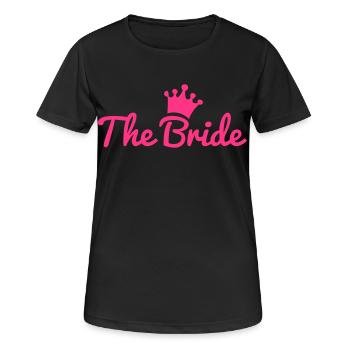 braut - Frauen T-Shirt atmungsaktiv - Schwarz - Vorne - AI Model Female 172 light (172cm)