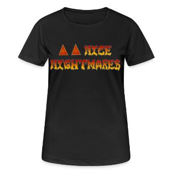 Nice Nightmares Halloween Eyes - Women's Breathable T-Shirt - black - Front - AI Model Female 172 light (172cm)