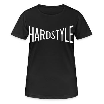 hardstyle musik tanzen disco platte deejay dj fame - Frauen T-Shirt atmungsaktiv - Schwarz - Vorne - AI Model Female 172 light (172cm)