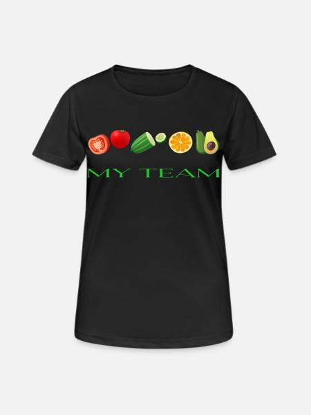 Vegetables - Women's Breathable T-Shirt - black
