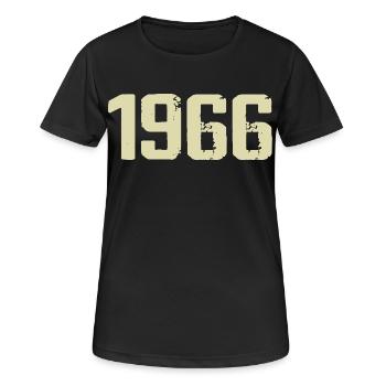Jubiläum 1966 - Frauen T-Shirt atmungsaktiv - Schwarz - Vorne - AI Model Female 172 light (172cm)