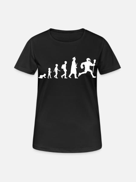 Lacrosse Evolution - Frauen T-Shirt atmungsaktiv - Schwarz