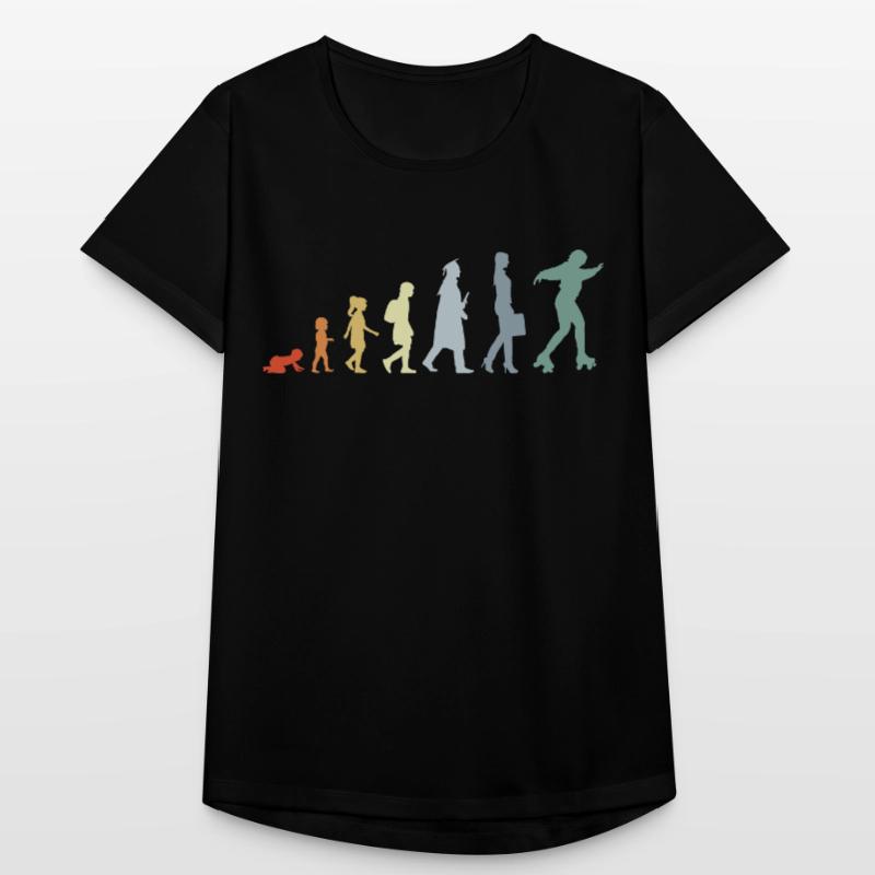 Roller Skater Evolution Frauen T-Shirt atmungsaktiv