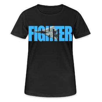 Fighter F-14 Tomcat - Women's Breathable T-Shirt - black - Front - AI Model Female 172 light (172cm)