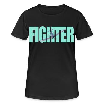 Fighter Spitfire - Women's Breathable T-Shirt - black - Front - AI Model Female 172 light (172cm)