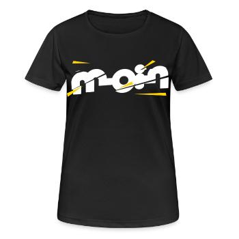 Bonjour - T-shirt respirant Femme - noir - Devant - AI Model Female 172 light (172cm)