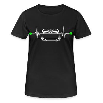 Accident de voiture électrique dangereux - T-shirt respirant Femme - noir - Devant - AI Model Female 172 light (172cm)