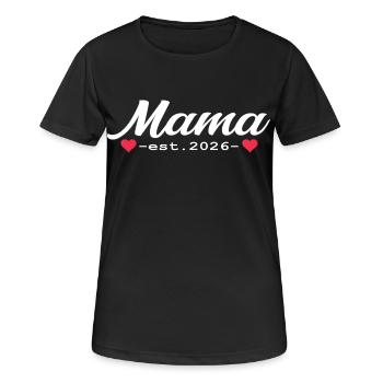 Mom 2026 Pregnancy Gift - Women's Breathable T-Shirt - black - Front - AI Model Female 172 light (172cm)