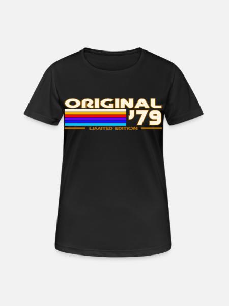 1979 - Frauen T-Shirt atmungsaktiv - Schwarz