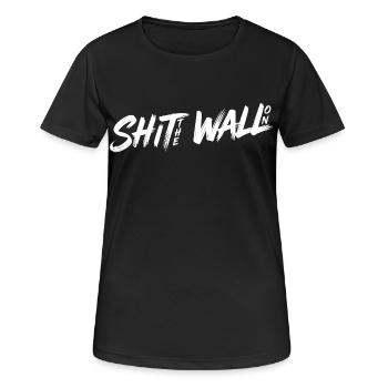 Arrête le mur - T-shirt respirant Femme - noir - Devant - AI Model Female 172 light (172cm)