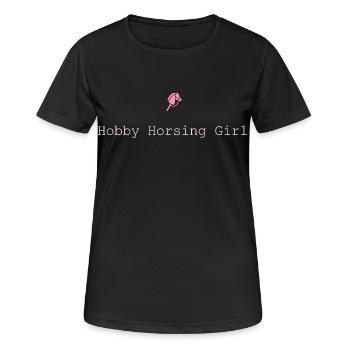Hobby Horsing Girl Hobby Horse - Women's Breathable T-Shirt - black - Front - AI Model Female 172 light (172cm)