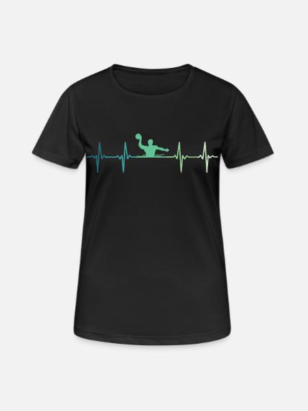 Water polo Heartbeat Water polo - Women's Breathable T-Shirt - black