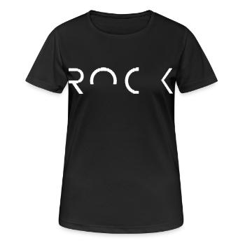 Rockmusik-Kultur-Gitarrenlegende - Frauen T-Shirt atmungsaktiv - Schwarz - Vorne - AI Model Female 172 light (172cm)