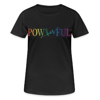 Sérieux - T-shirt respirant Femme - noir - Devant - AI Model Female 172 light (172cm)