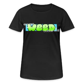 Smoke Weed Every Day - Frauen T-Shirt atmungsaktiv - Schwarz - Vorne - AI Model Female 172 light (172cm)