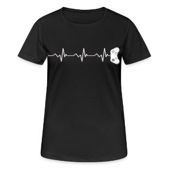 Gamer pulse - Women's Breathable T-Shirt - black - Front - AI Model Female 172 light (172cm)
