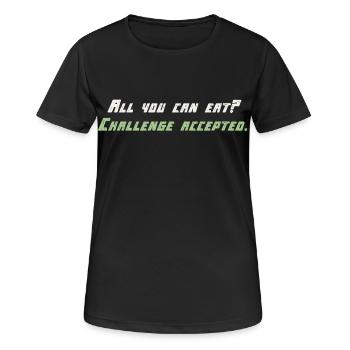 Challange Accepted - Women's Breathable T-Shirt - black - Front - AI Model Female 172 light (172cm)