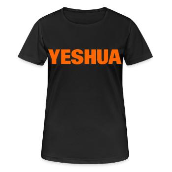 YESHUA - Women's Breathable T-Shirt - black - Front - AI Model Female 172 light (172cm)