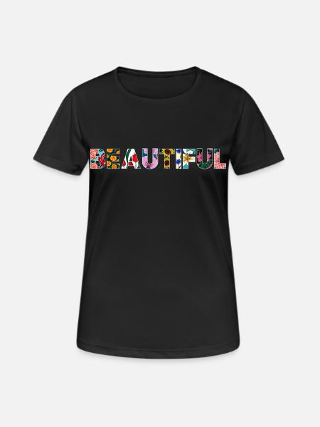 Blooming Beautiful - Women's Breathable T-Shirt - black
