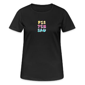 Pistensau Ski Holiday Fun Après-Ski Party colourful - Women's Breathable T-Shirt - black - Front - AI Model Female 172 light (172cm)
