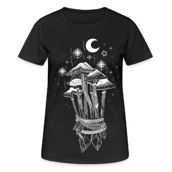 Mushrooms Magic Magic Mushrooms - Women's Breathable T-Shirt - black - Front - AI Model Female 172 light (172cm)