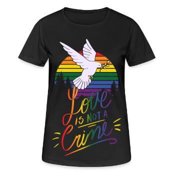 Christopher Street Day - Frauen T-Shirt atmungsaktiv - Schwarz - Vorne - AI Model Female 172 light (172cm)