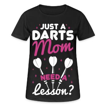 Darter Mom - Avez-vous besoin d’une leçon - T-shirt respirant Femme - noir - Devant - AI Model Female 172 light (172cm)