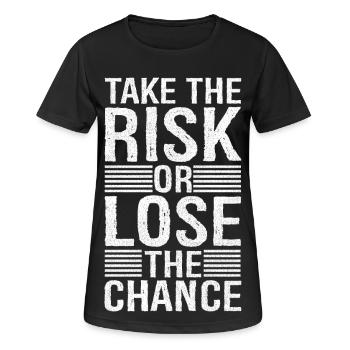 Prenez le risque et perdez la chance - T-shirt respirant Femme - noir - Devant - AI Model Female 172 light (172cm)