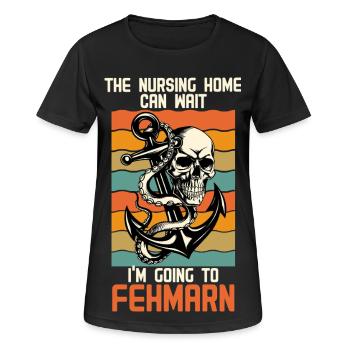 Opa ALTERSHEIM KANN WARTEN ICH FAHR NACH - Frauen T-Shirt atmungsaktiv - Schwarz - Vorne - AI Model Female 172 light (172cm)