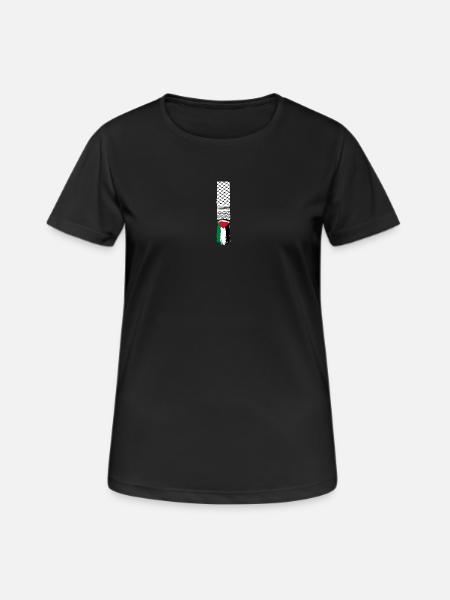 Palestinian scarf - Women's Breathable T-Shirt - black