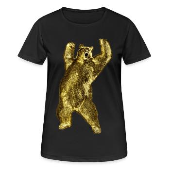 Powerful bear appearance - Women's Breathable T-Shirt - black - Front - AI Model Female 172 light (172cm)