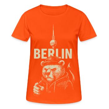 Capital Rebel - Women's Breathable T-Shirt - neon orange - Front - AI Model Female 172 dark (172cm)