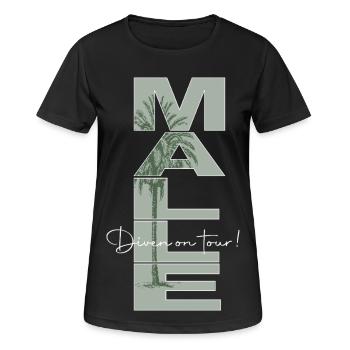 Malle_Diven - T-shirt respirant Femme - noir - Devant - AI Model Female 172 light (172cm)