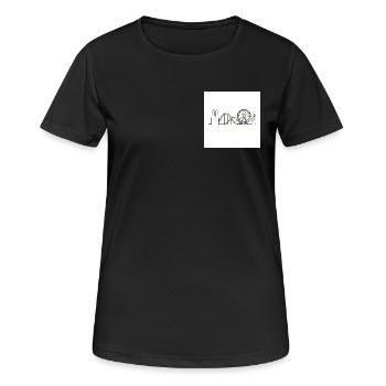 MINGA Volksfest - Frauen T-Shirt atmungsaktiv - Schwarz - Vorne - AI Model Female 172 light (172cm)