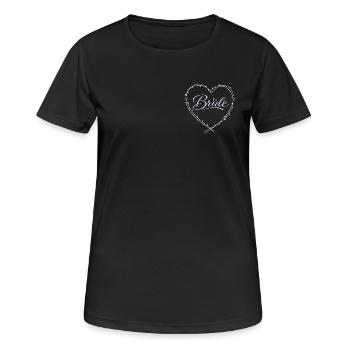Bride - Women's Breathable T-Shirt - black - Front - AI Model Female 172 light (172cm)