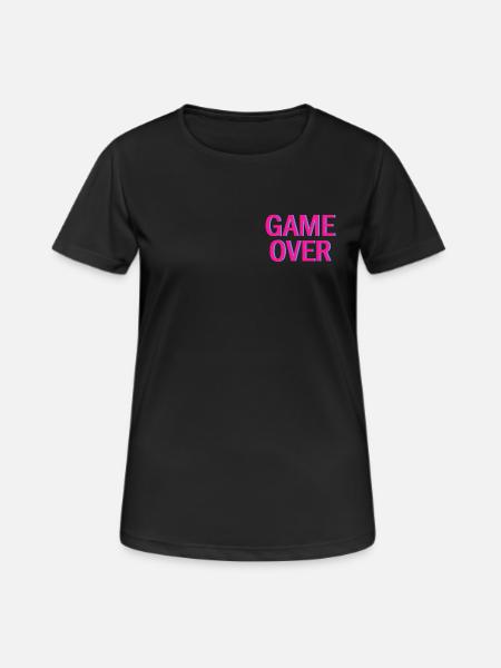 Game Over Neon Arcade Vibe - Women's Breathable T-Shirt - black